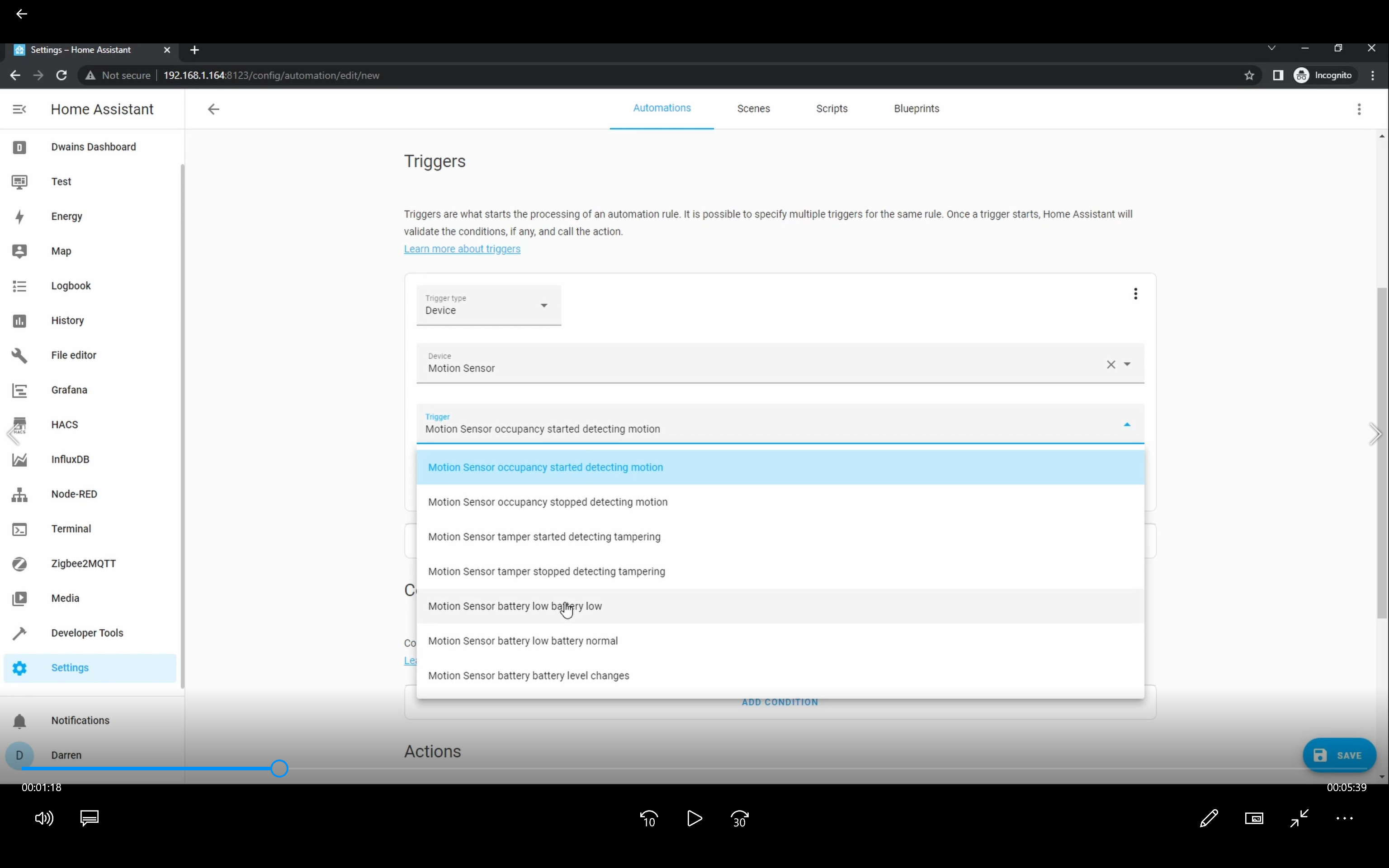 Batterie niveau: faible, indisponible, bonne - Automatisation / Scène /  Script / BluePrint - Home Assistant Communauté Francophone